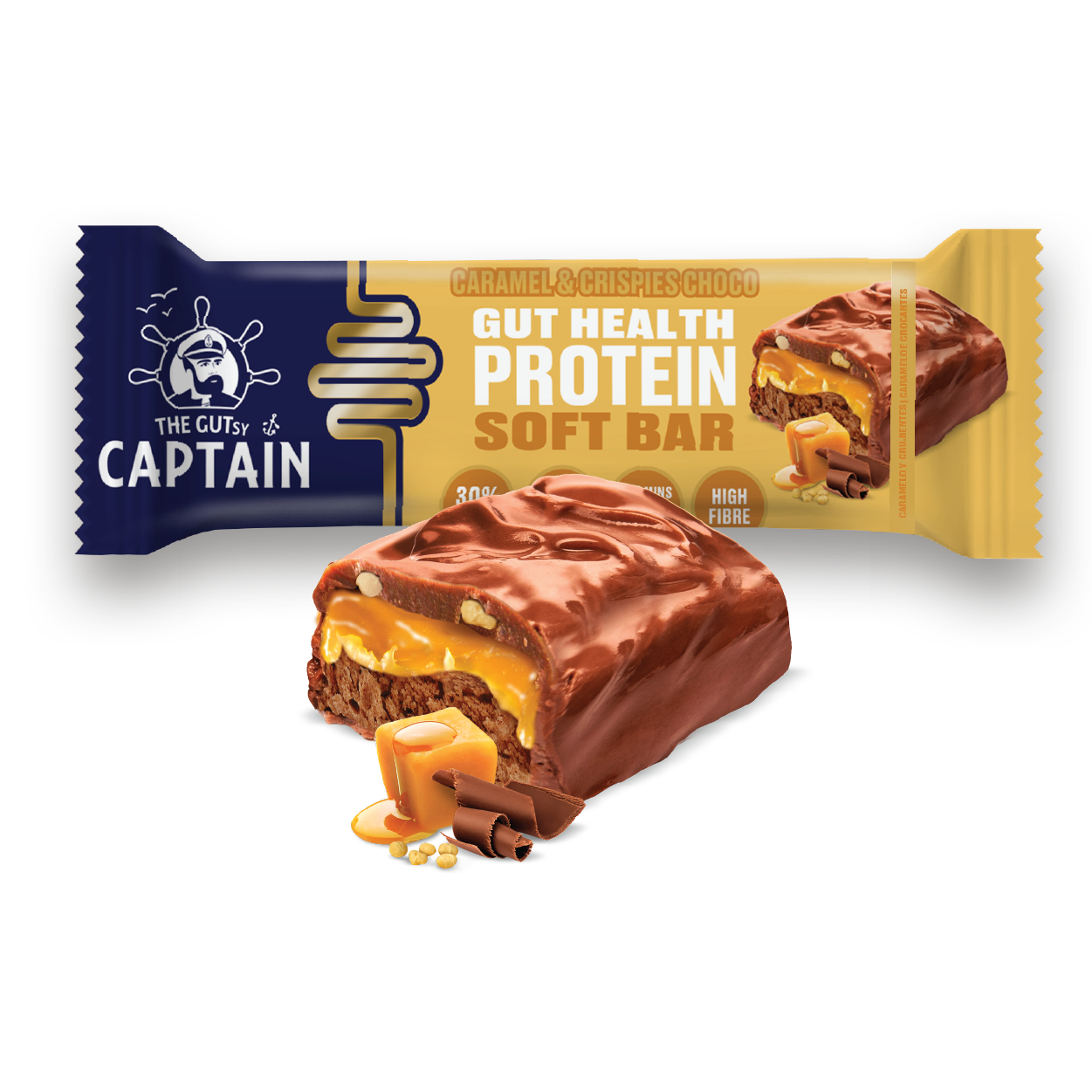 GUTsy Captain PROTEIN SOFT BAR - Multi-flavor Pack 6 x 50g