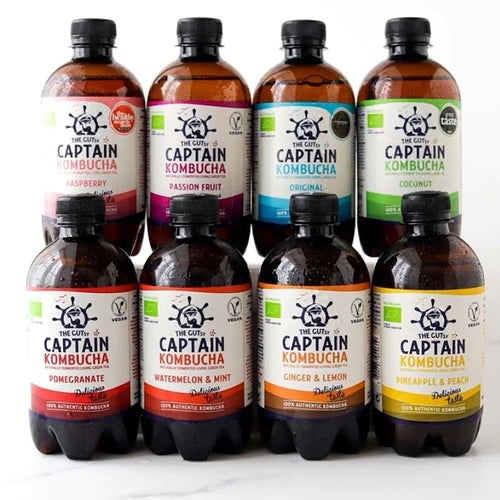 GUTsy Captain Kombucha - Multi-Flavor pack 12 x 400ml - GutsyCaptain